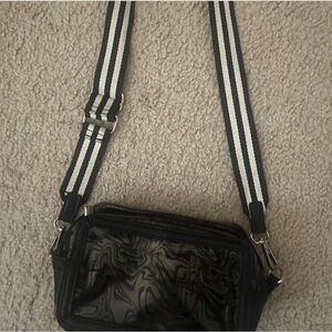 Elegant Black and White Crossbody Bag